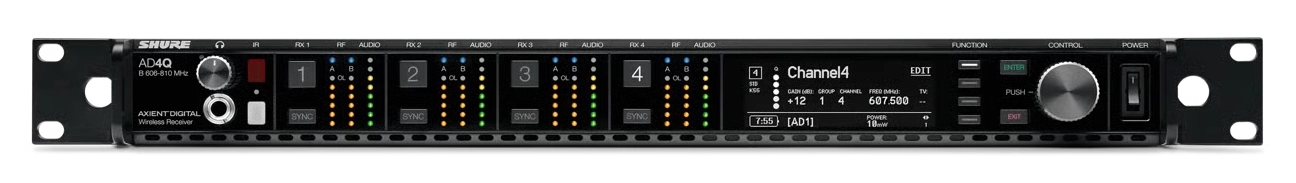 Axient AD4Q 4-Way Receiver G56 for hire